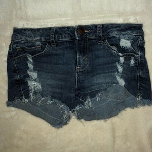 Ripped Jean Shorts - Used